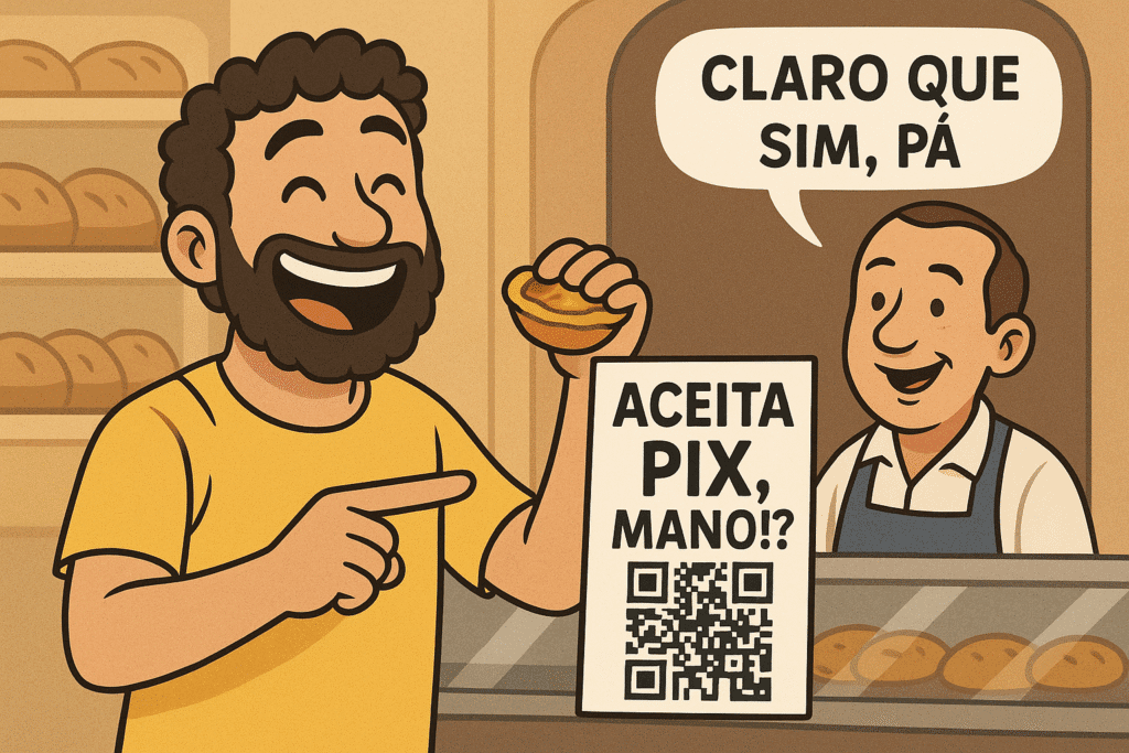 PIX em supermercado português